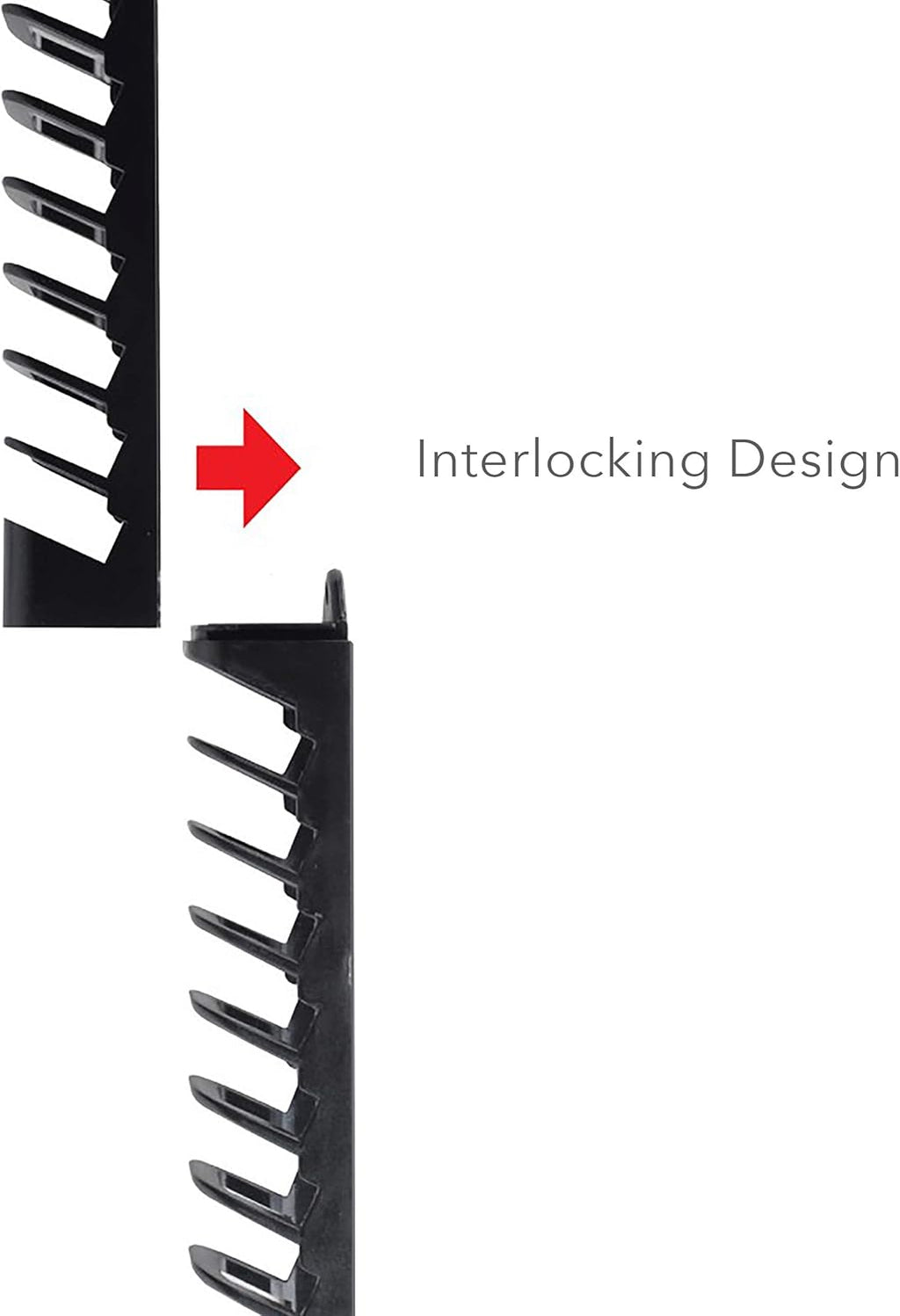 Black Wall-Mount Media Storage Rack 4-pack Y10164
