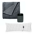 Full Size Heated Blanket with Heated Body Pillow Q8640