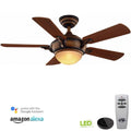 44 in. Indoor LED Ceiling Fan with Light Kit O82192