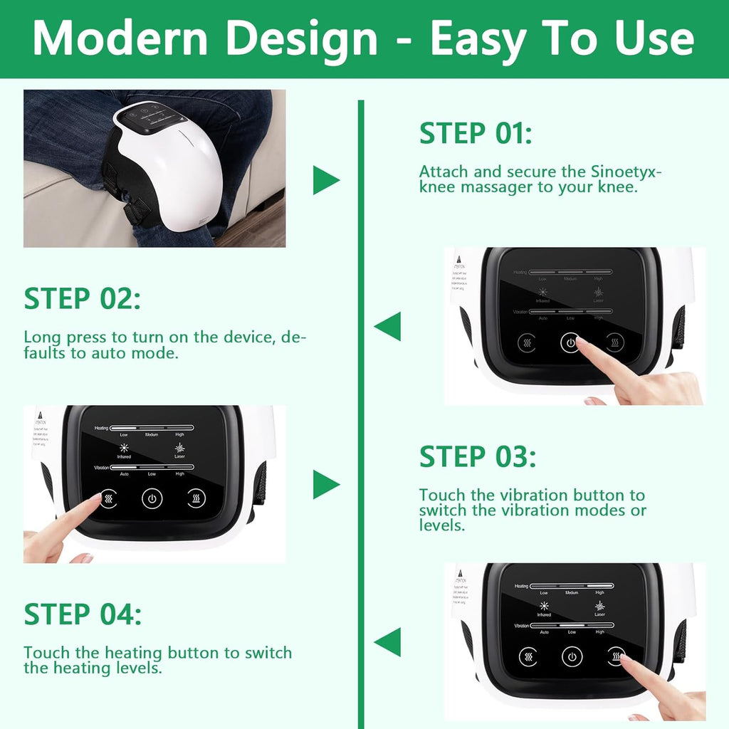 Cordless Knee Massager with Heat T8285