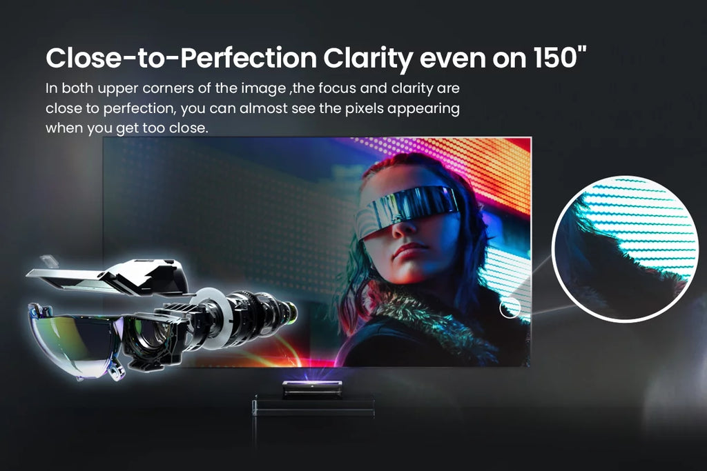4K UHD Ultra Short Throw Triple Laser Projector with 2600 Peak Lumen M7662