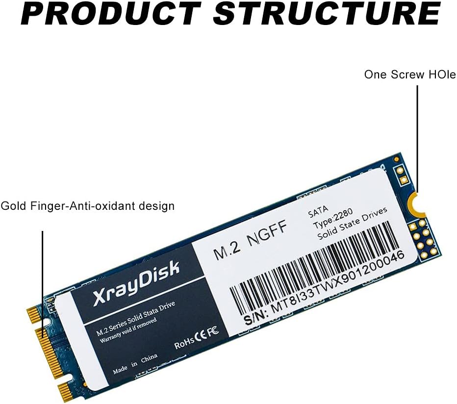 1TB M.2 2280 SATA III Internal Solid State Drive G4876