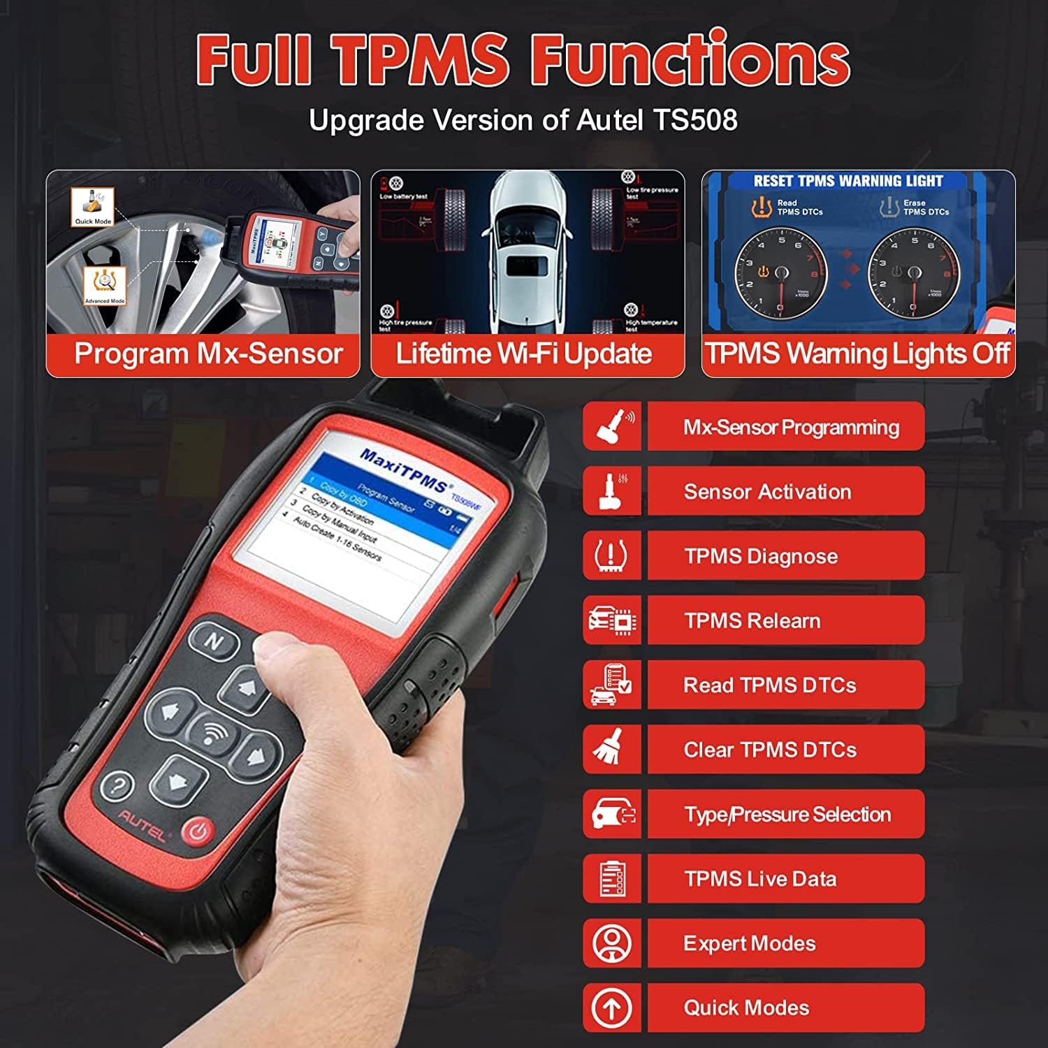 TPMS Relearn Tool, Wi-Fi Version, TPMS Programming Tool D5404