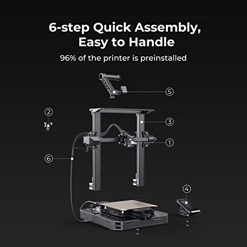 3D Printer FDM Printer with Auto Bed Leveling Sensor Kit, Dual Z-Axis Touch Screen and Glass Bed Large Printing Size 350x350x400mm C884121