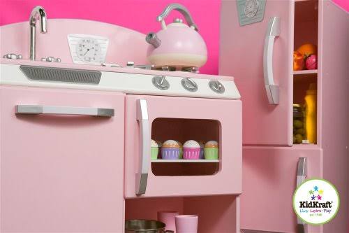 Pink Retro Kitchen and Refrigerator Y7017