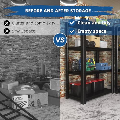 5-Tier Adjustable Metal Garage Shelving Unit U360