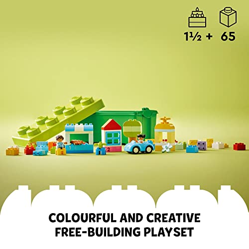 LEGO DUPLO Classic Brick Box Building Set with Storage Organizer, Toy Car, Number Bricks O850