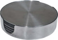 6-Pack Stainless Steel Coasters in Stainless Steel Holder H5221