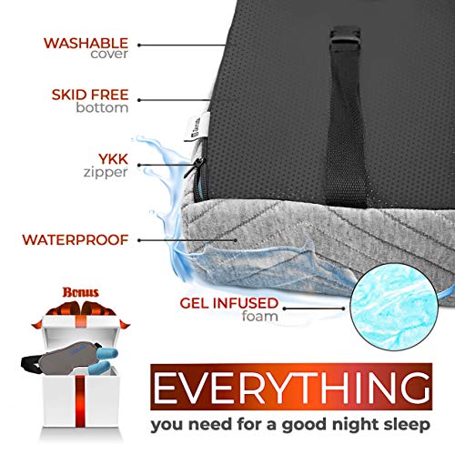 3" Cooling Gel Infused Memory Foam Travel Mattress with Carry Bag Q717