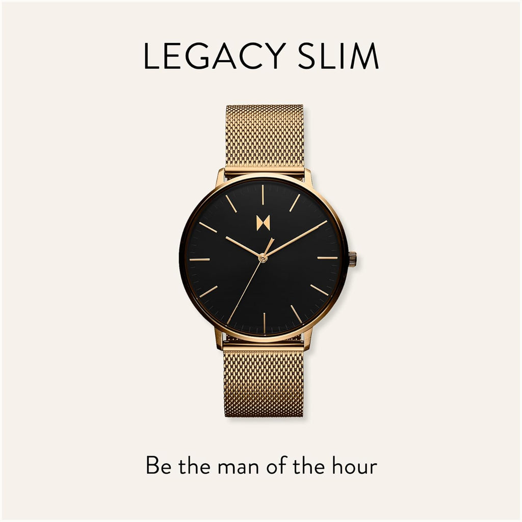 Slim Analog Watch - Minimalist, Water Resistant 3 ATM/30 Meters Dress Watch - Japanese Quartz Wristwatch - 42mm P721677