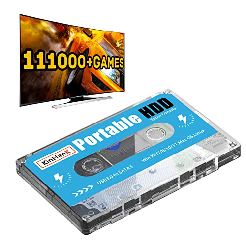 500G Portable External Hard Drive with 111000+ Games J53663