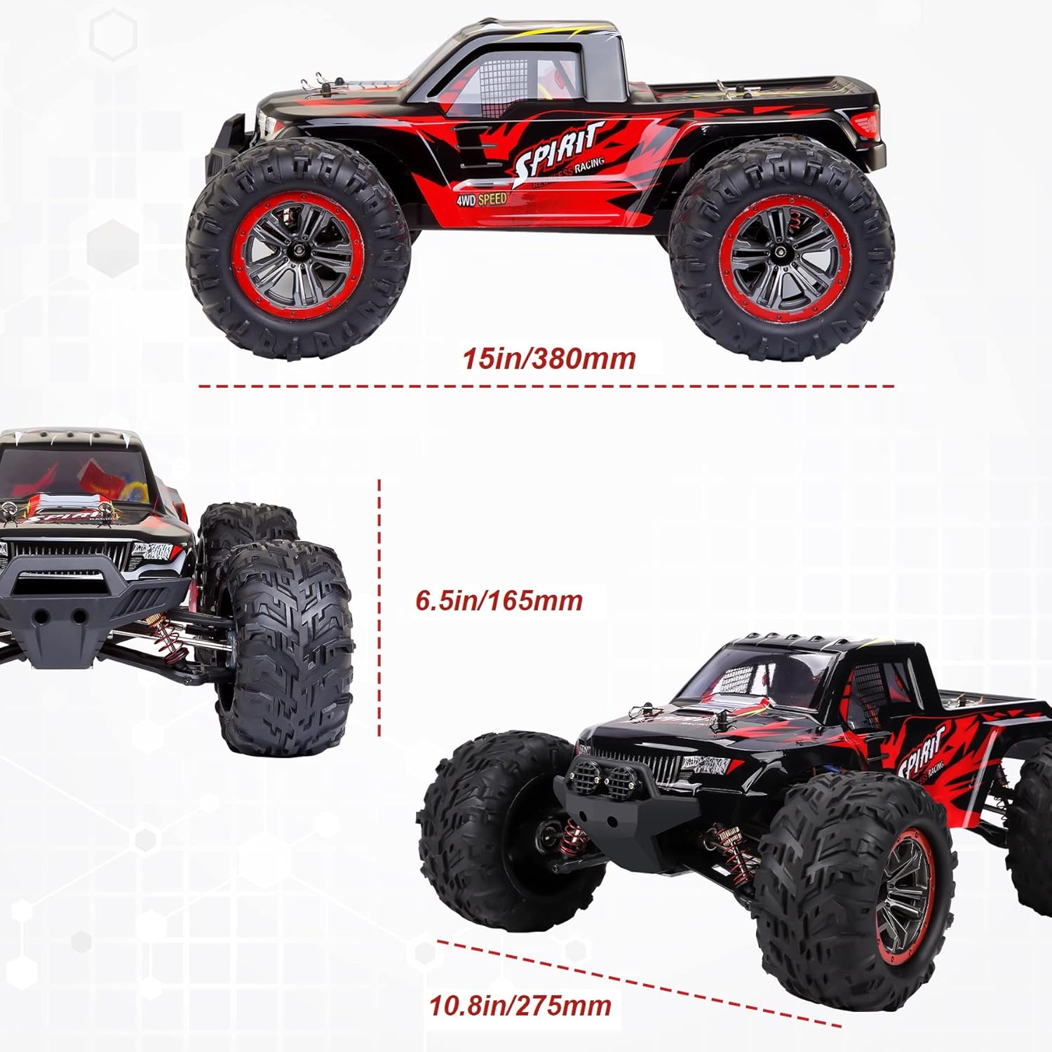 1:10 4WD 2.4GHz Remote Control Monster Truck Z8713