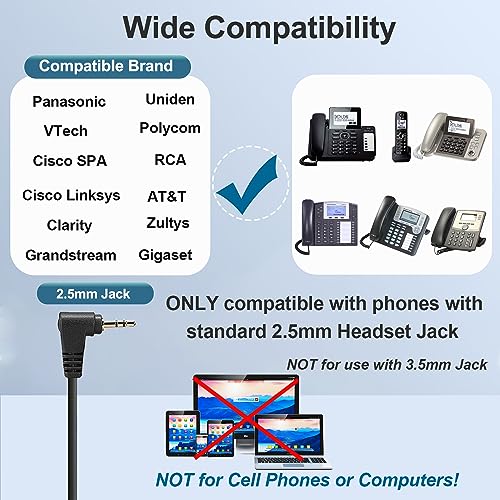 2.5mm Phone Headset with Microphone Noise Cancelling Q352
