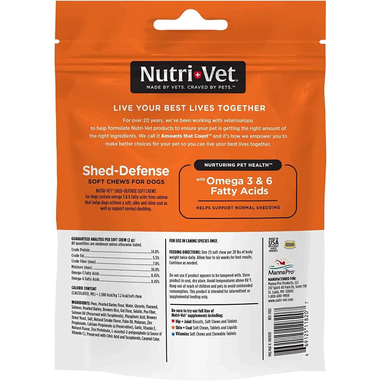 Shed Defense Soft Chews for Dogs N6778
