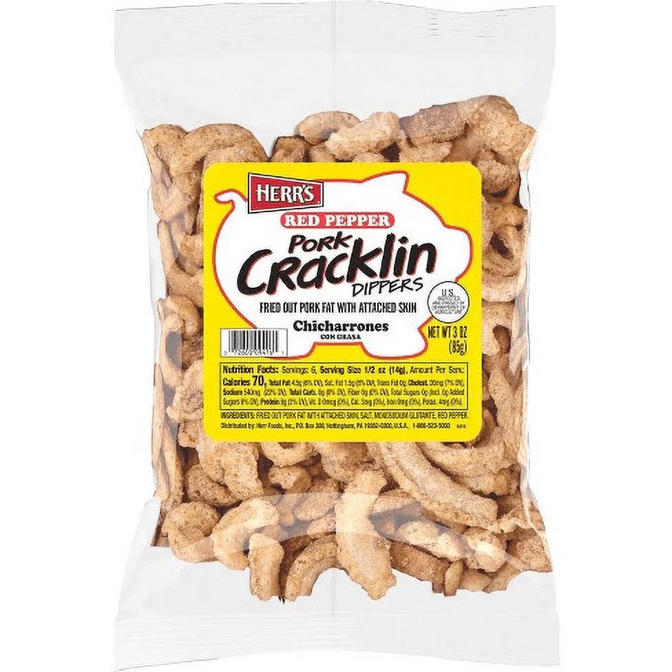 6-Pack 3 oz. Seasoned Pork Cracklins N859
