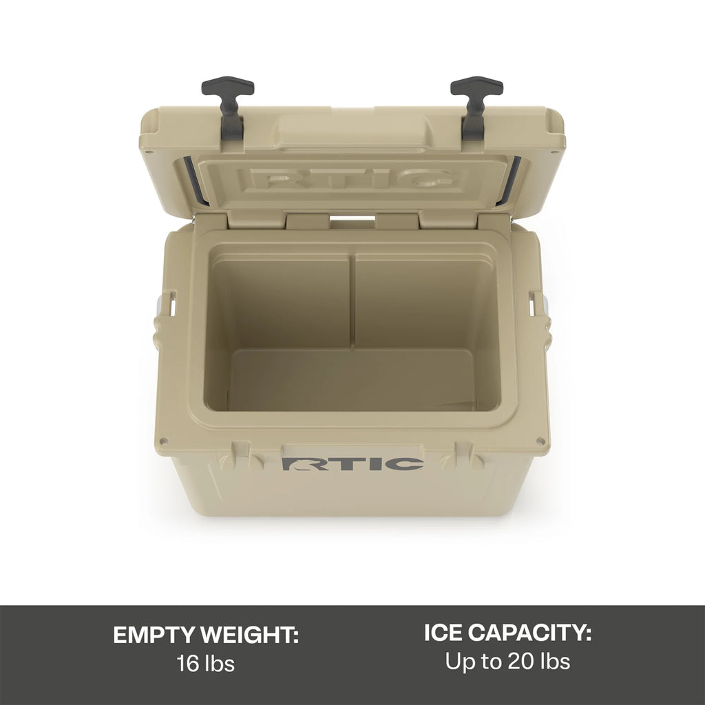 20 QT Hard-Sided Ice Chest Cooler, Tan X86082