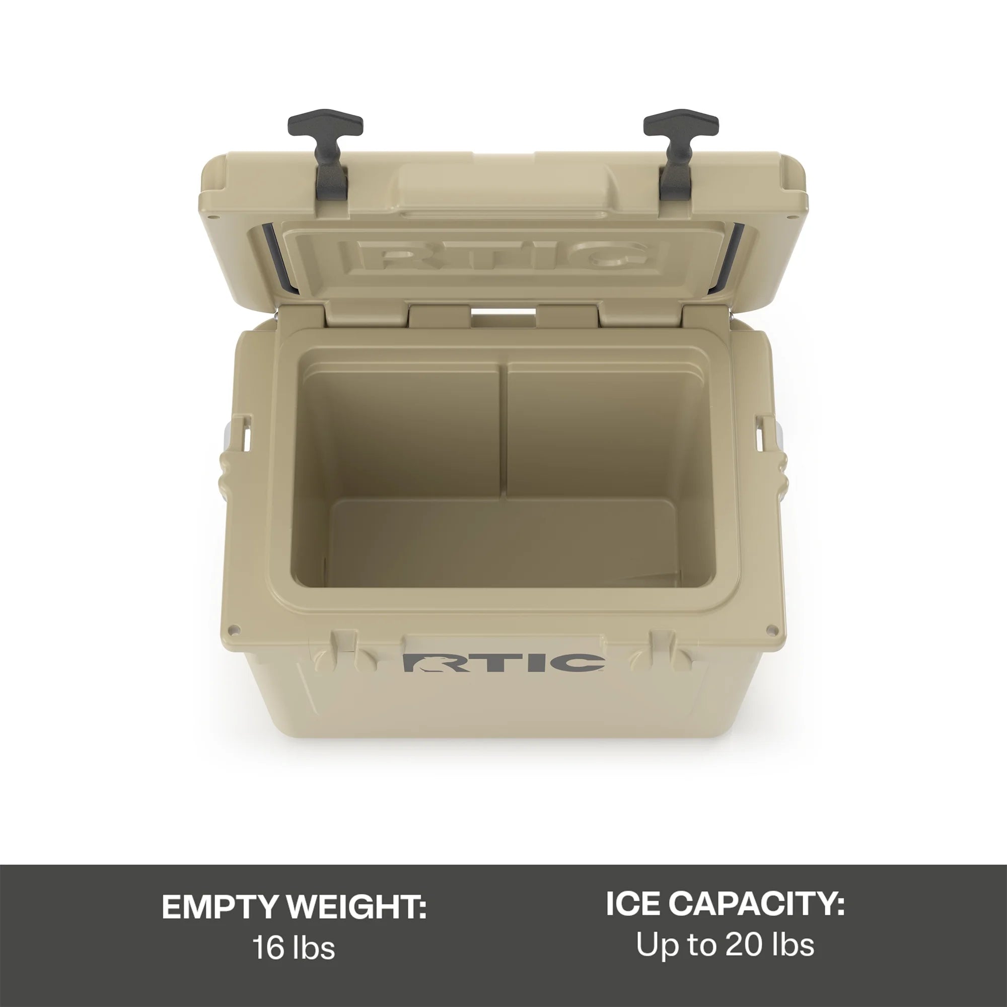 20 QT Hard-Sided Ice Chest Cooler, Tan X86082