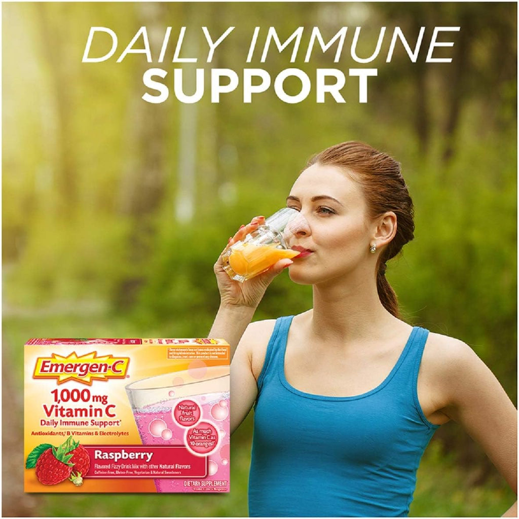 Vitamin C Energy Booster Raspberry 1000 mg 30 Packet L13692