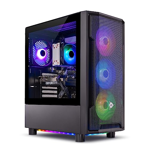 Mini Gaming PC Desktop, Ryzen 7 5700, NVIDIA RTX 4060 8GB, 1TB SSD, 16GB DDR4 RAM 3200, 650W Gold PSU, Win 11 Home V12531