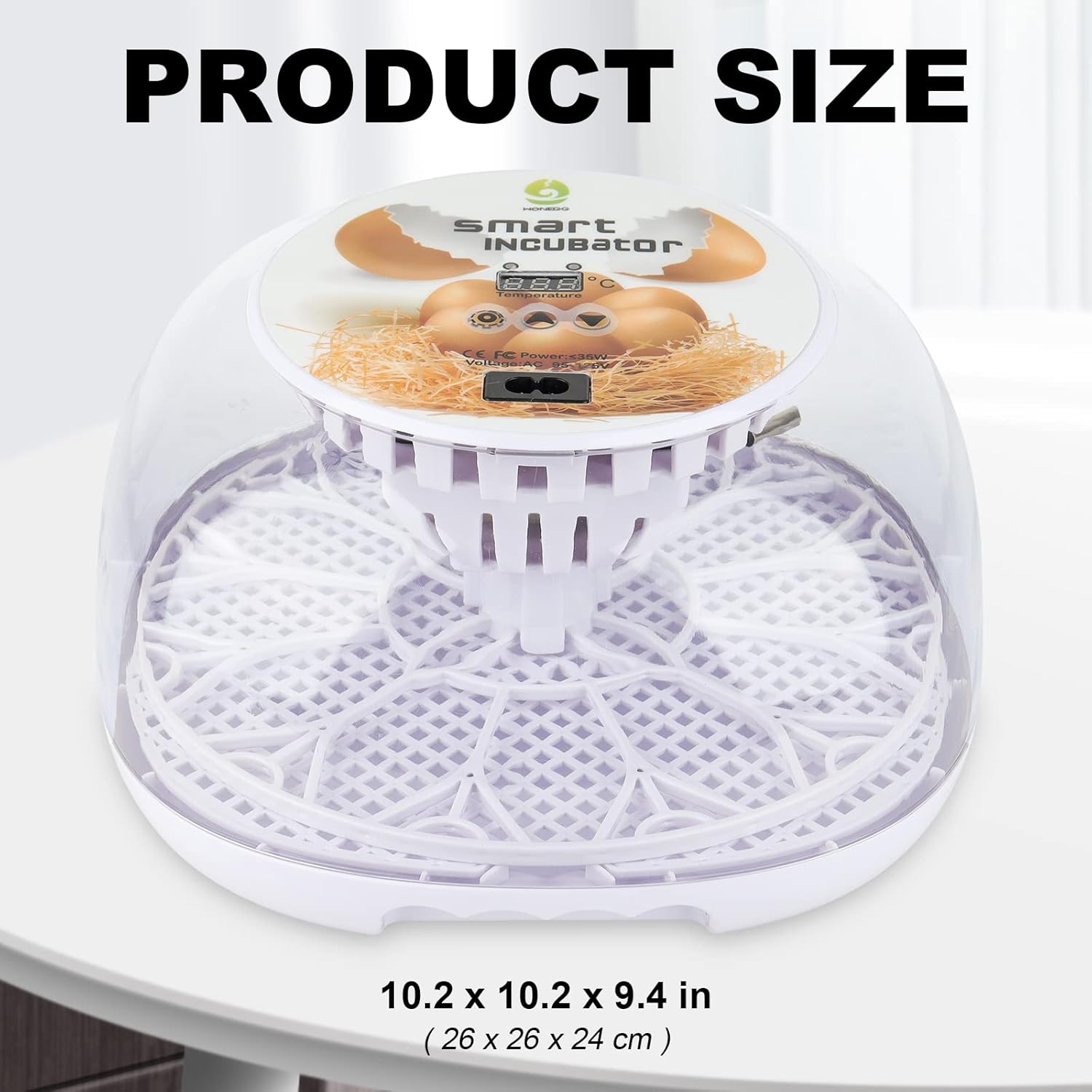 12-24 Egg Incubator with Automatic Egg Turner H921