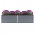 Galvanized Steel Garden Raised Bed Gray A1514