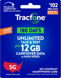 $102 Unlimited Talk & Text Plus 12 GB of Data 180-Day Prepaid Plan C7969
