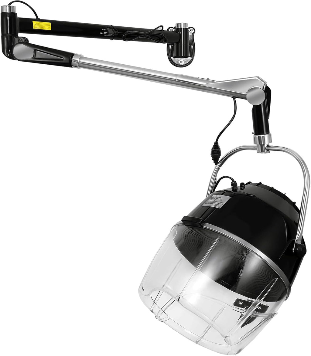 Black Wall Mounted Hair Dryer with Swivel Arm D65359