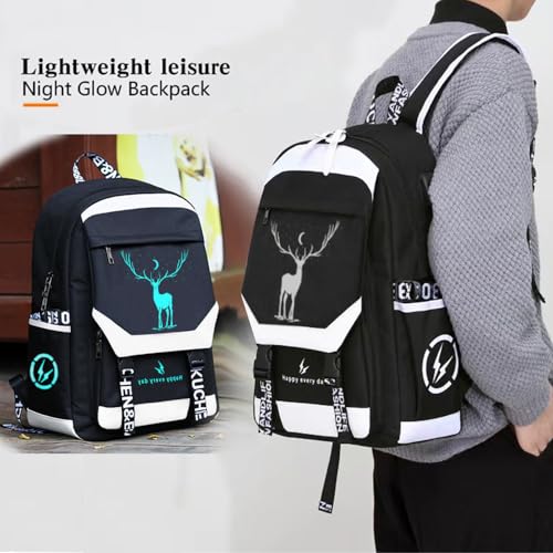 Blue Laptop Backpack with USB Charging Port, Anti-Theft Lock, Pencil Bag Z959621