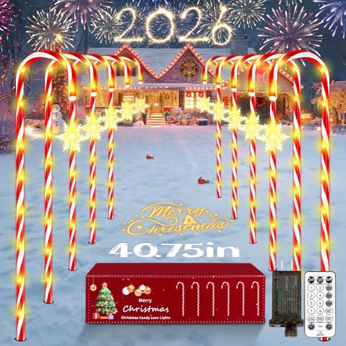 24 Pack Solar Candy Cane Lights with Remote G872