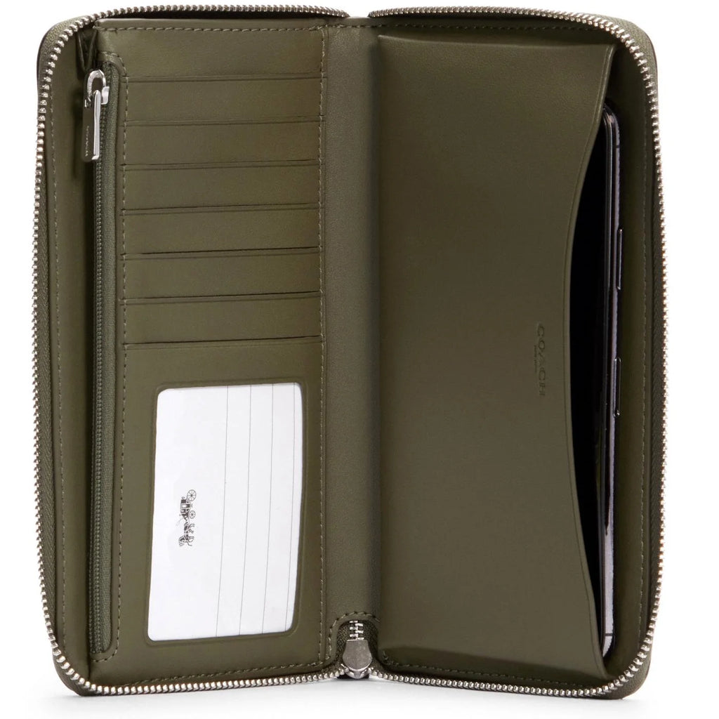 Pebbled Leather Large Phone Wallet A732