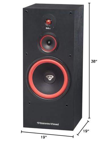 15" 3-Way Floor Speaker with 15" Woofer, 5 1/4" Mid Driver, 1" Soft Dome Tweeter S919