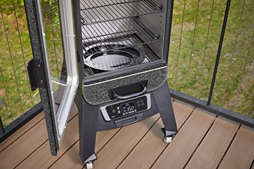 Silver Hammertone Digital Electric Vertical Smoker N3630