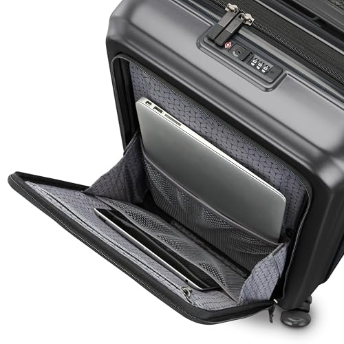 Silver 21-Inch Hardside Expandable Luggage with Spinner Wheels S45759