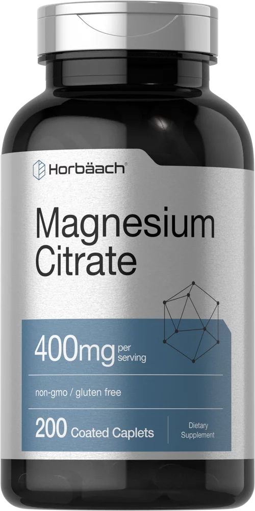 Magnesium Citrate 400mg 200 Caplets Vegetarian Formula T83104