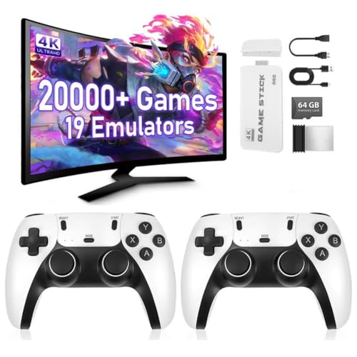 4K Video Game Console with 20,000+ Games and Dual Wireless Controllers B7617