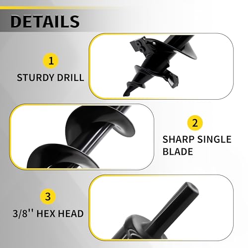 3" x 24" Garden Auger Drill Bit W33191