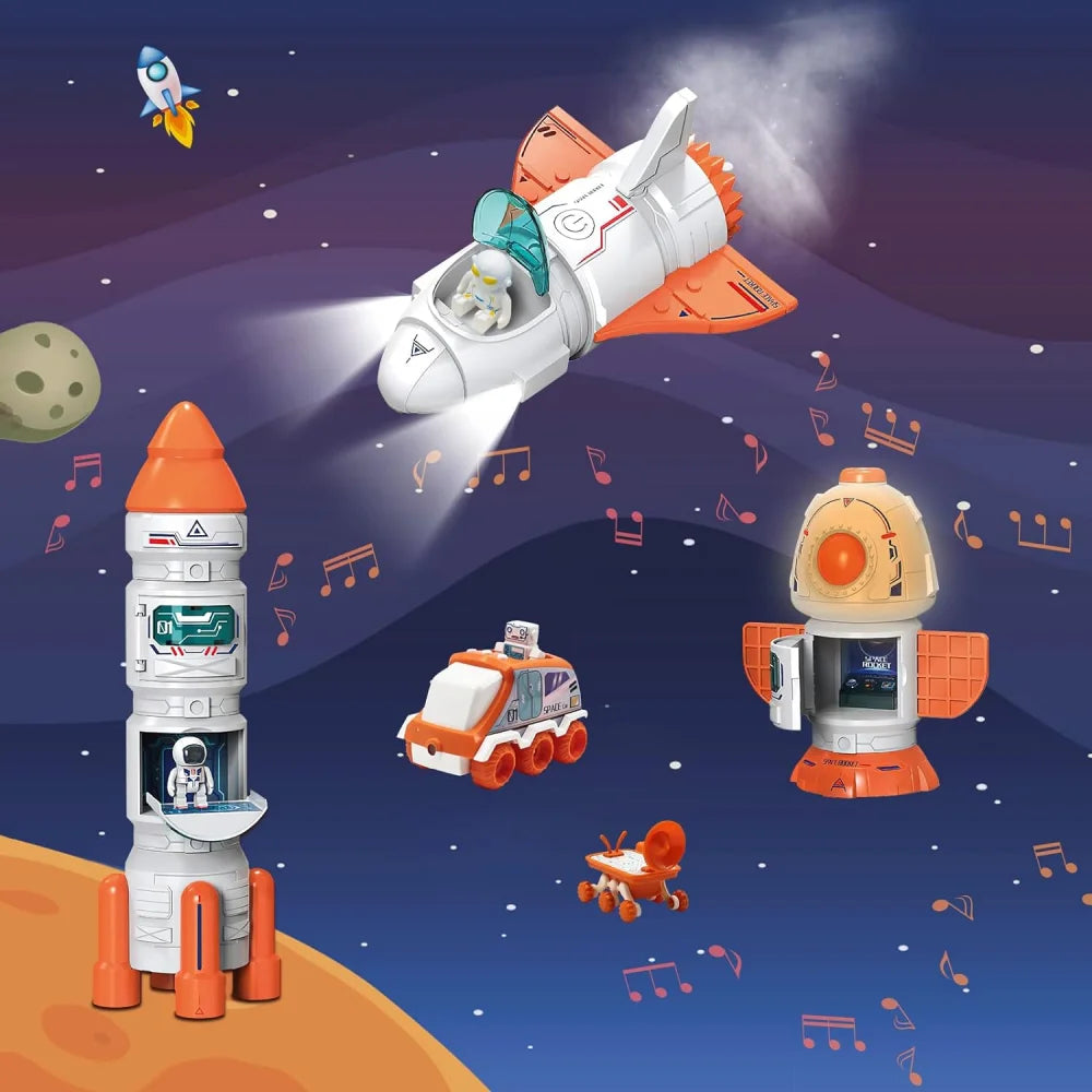 5 in 1 Spaceship Toy with Sound & Lights N11839
