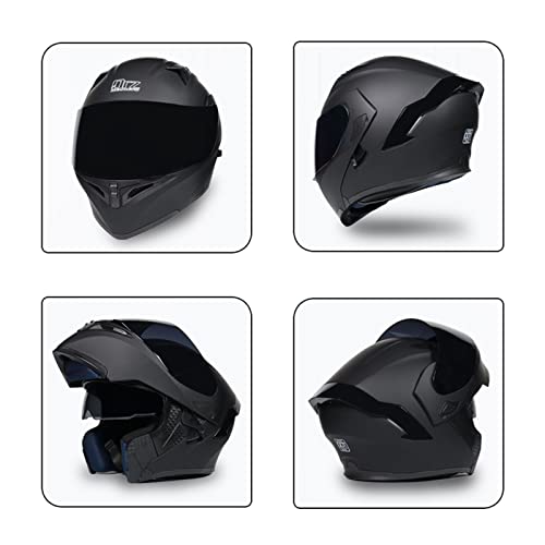 Dual Visors Flip up Modular Motorcycle Helmet U542