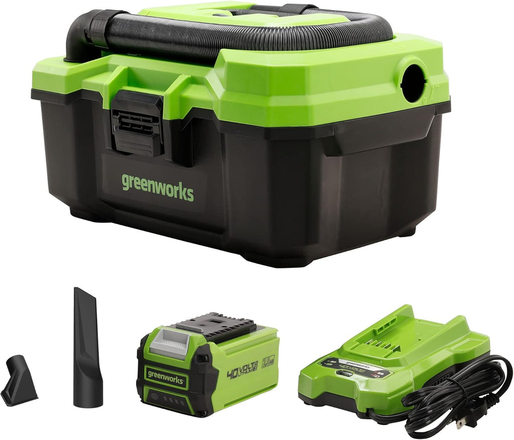 40V 3-Gallon Wet / Dry Shop Vacuum with 2Ah USB Battery and Charger B34512
