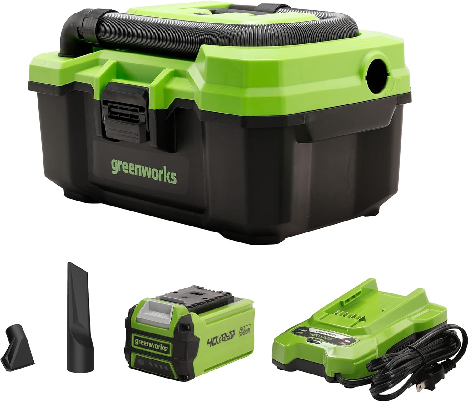 40V 3-Gallon Wet / Dry Shop Vacuum with 2Ah USB Battery and Charger B34512