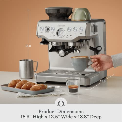 Brushed Stainless Steel Espresso Machine V640