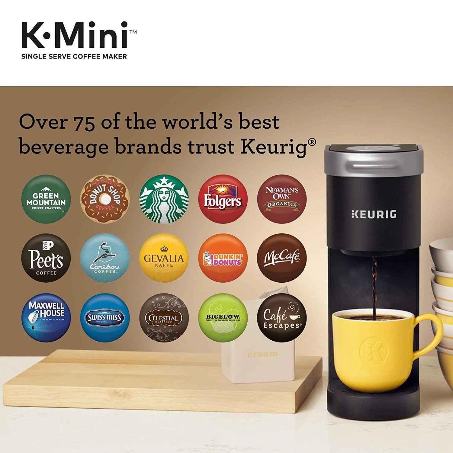 Black Single-Serve Coffee Maker T906477