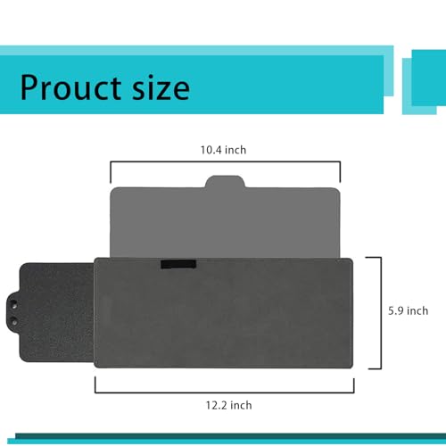 12.2" x 5.9" Retractable Car Sun Visor K3385