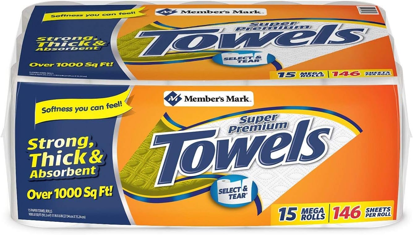 2-Ply Paper Towels 150 sheets/roll, 15 rolls N200701