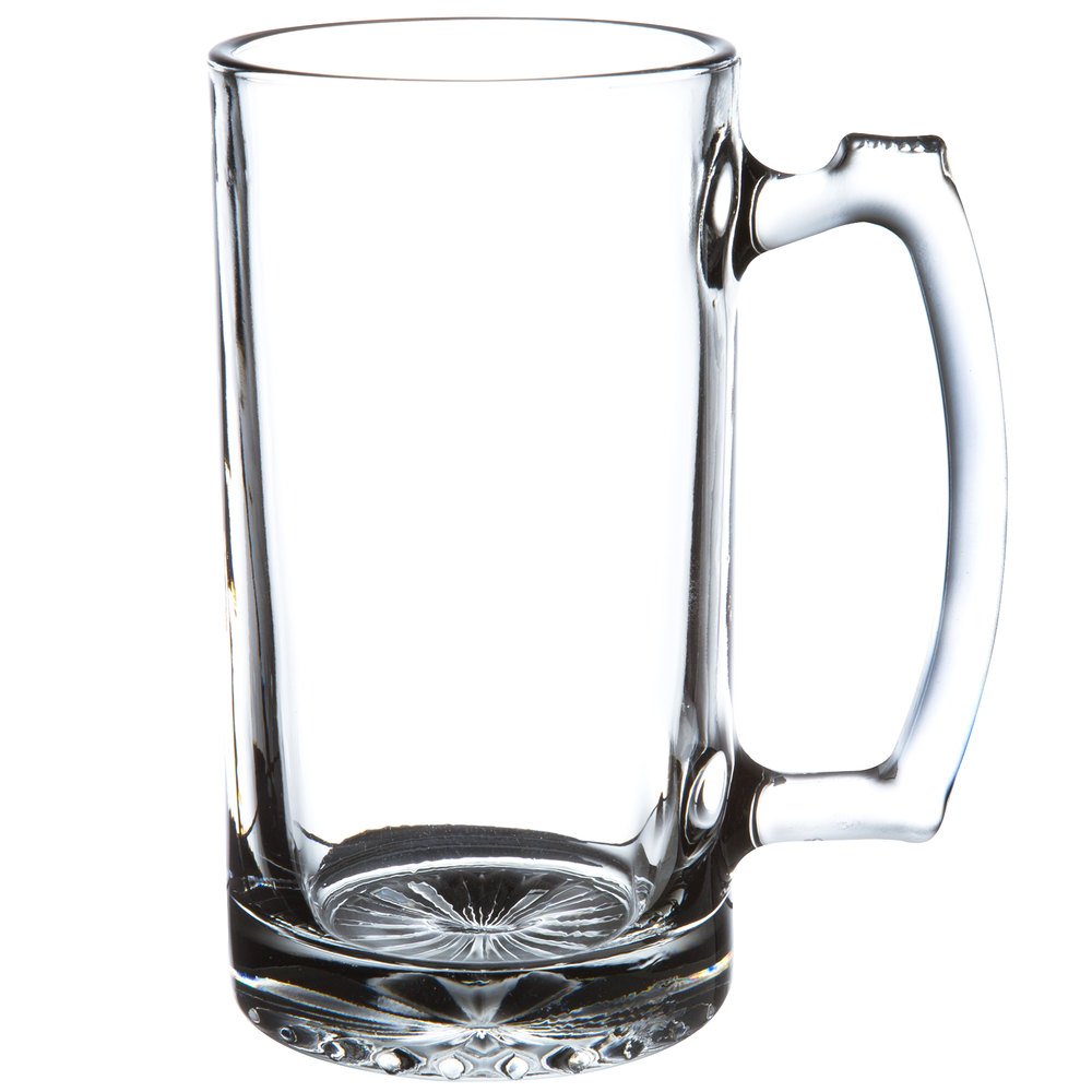 7" Tall x 3.5" Wide 16 Ounce Clear Glass Stein Mug S89276