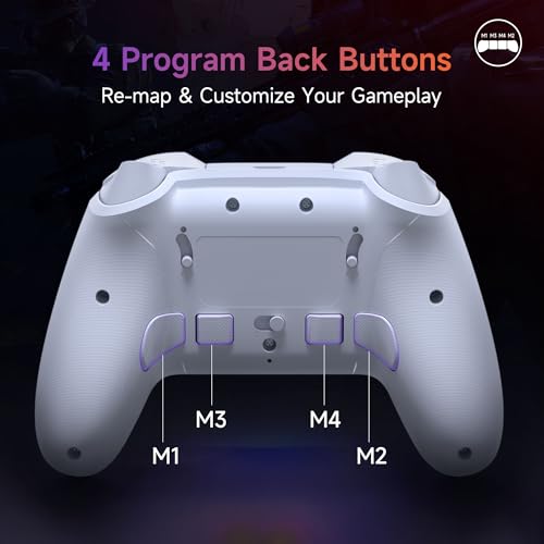 Wireless Gaming Controller with RGB Backlit, Hall Effect Stick, 6-Axis Gyro, Mech Buttons G287639