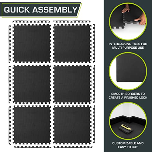 ¾” and 1" EVA Foam Interlocking Exercise Mat Y158649