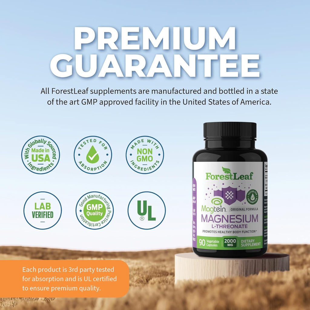 Magnesium L-Threonate Capsules 2000mg 90 Count T958110