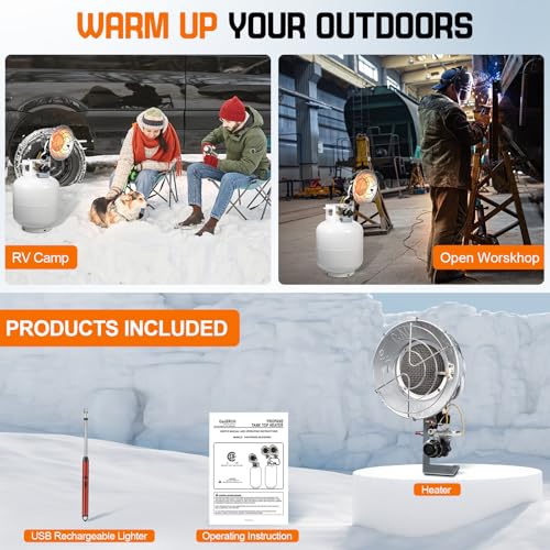 18,000 BTU Portable Propane Radiant Heater B811