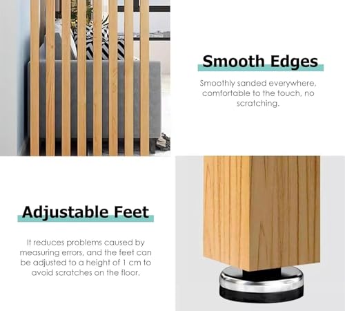 Wood Grain Screen Partition Post Aluminum Alloy Y54845